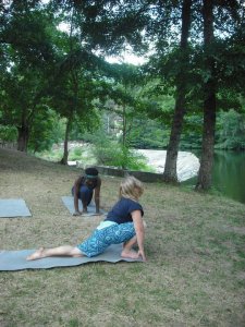 Yoga down by the river
