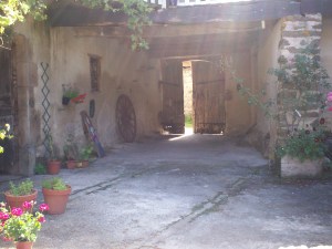 Courtyard entrance from inside