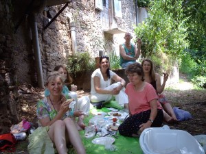 Brigitte with the Qi Gung course